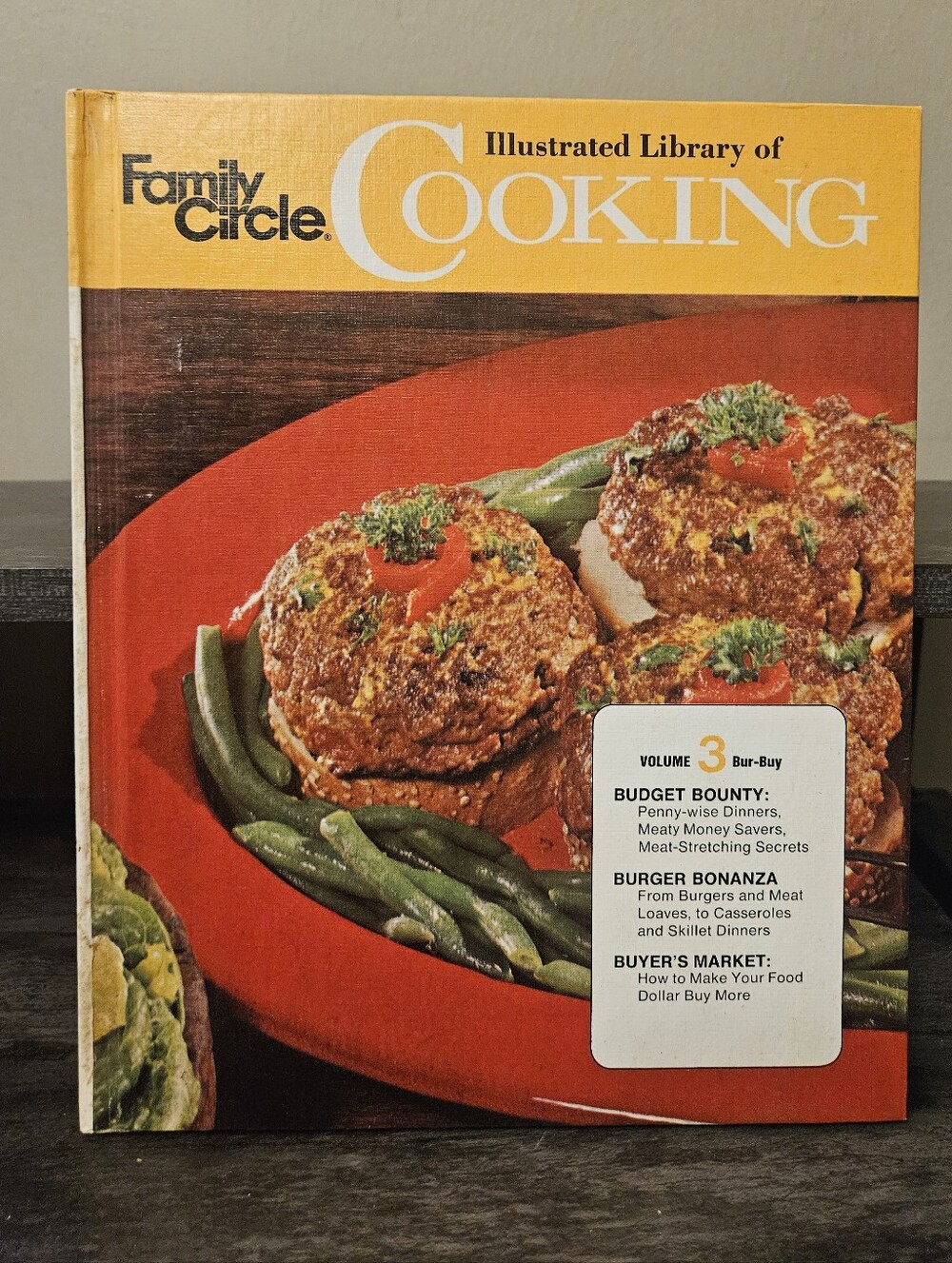 Vintage 1972 Family Circle Illustrated Library of Cooking Volume 3 Hardcover
